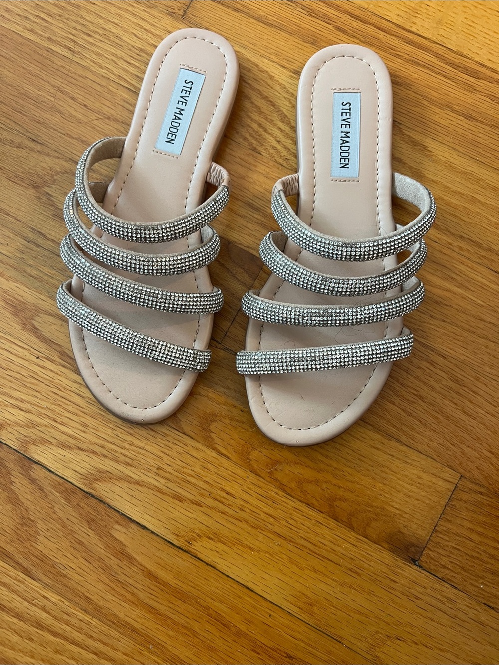 Steve Madden rhinestone slide sandal
